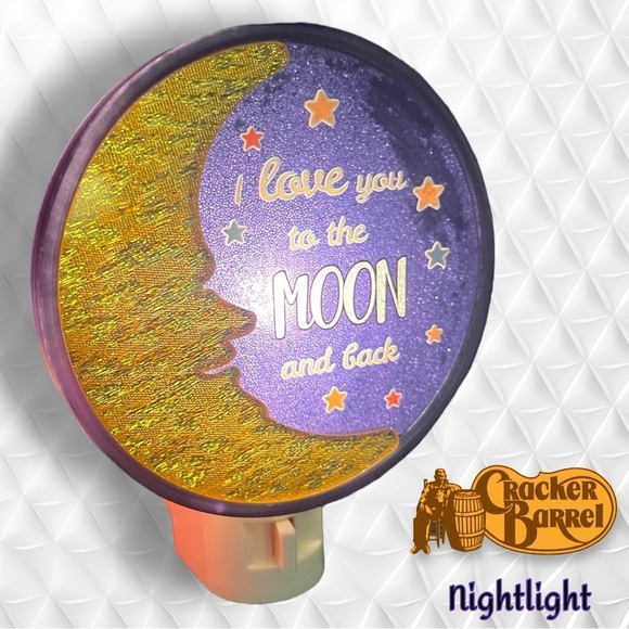 Cracker Barrel " I love you to the moon and back" Night Light - Picture 1 of 14